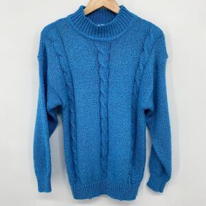 Vintage Sweater Jumper Size Large Pullover Shoulder Pads‎ Loosely Knit Womens